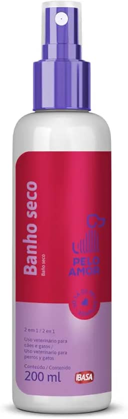 Ibasa Banho Seco Para Cães Preto