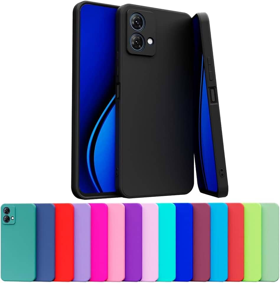 Capa Capinha Case Compatível Motorola Moto G84 Silicone Aveludada Com Proteção De Câmera (PRETO)