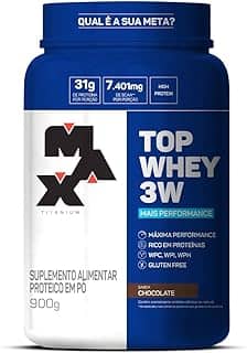 Max Titanium Top Whey 3W Mais Performance 900G Chocolate -