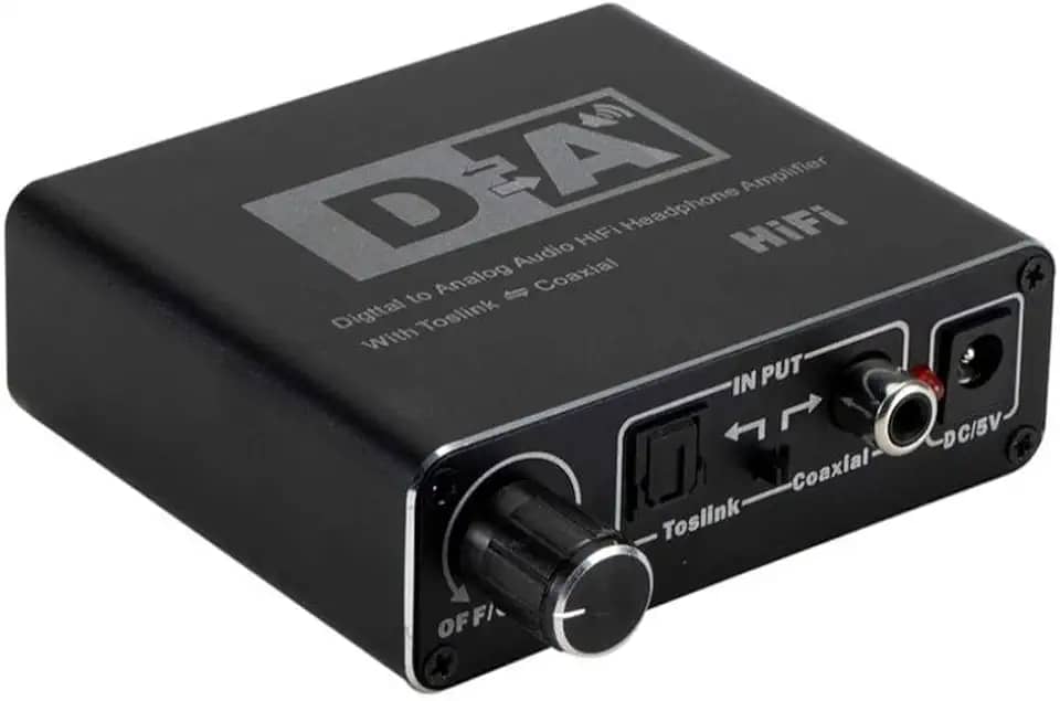 Conversor Áudio Optico Digital P/Analógico Rca P2 C/volume