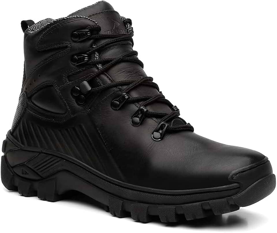 Bota Masculina Coturno em Couro Reforçado California VL006