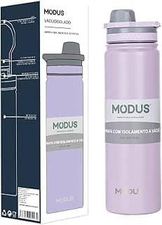 MODUS Garrafa de Água Térmica Inox Esportiva Academia Isolada a Vácuo Aço Inox 750ML (Roxo)