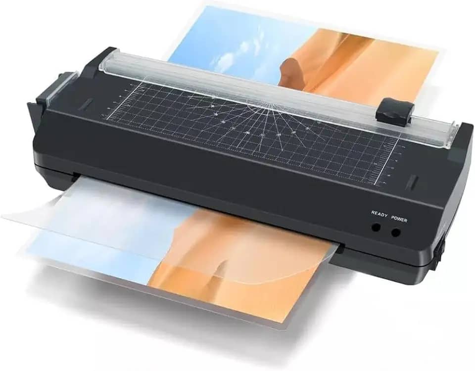 Plastificadora Laminadora Refiladora A4 A5 A6 3x1 Quente Frio (Preto 220v)