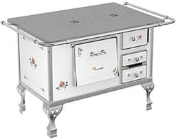 Fogão a Lenha Petrycoski N2 Esquerdo Floral Chapa em Ferro Fundido Sem Tampa