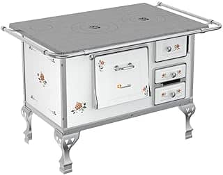 Fogão a Lenha Petrycoski N2 Esquerdo Floral Chapa em Ferro Fundido Sem Tampa