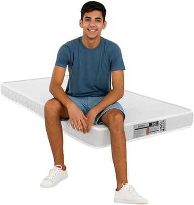 Colchão Solteiro 188cm x 88cm D20 Sensor, Antialérgico e Antifungos Branco