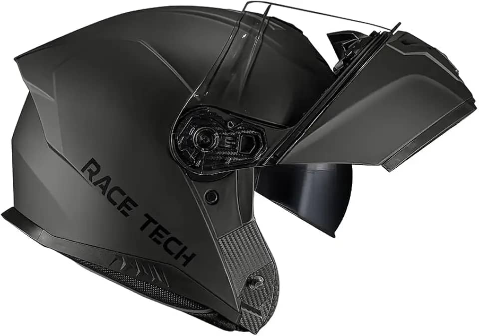 Capacete Robocop Race Tech Signal Monocolor Titanium Fosco