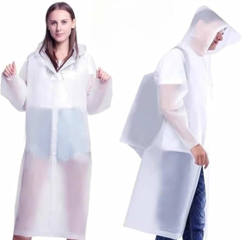 Kit 2 Capas Protetoras De Chuva EVA P/Passeio Festas Show Qualidade Boa Masculino Feminino