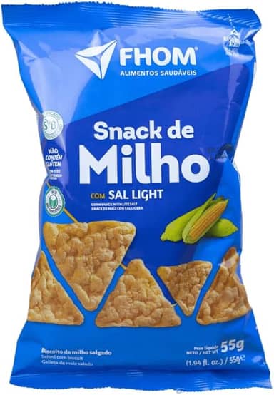 Snack de Milho Sal Light 55g