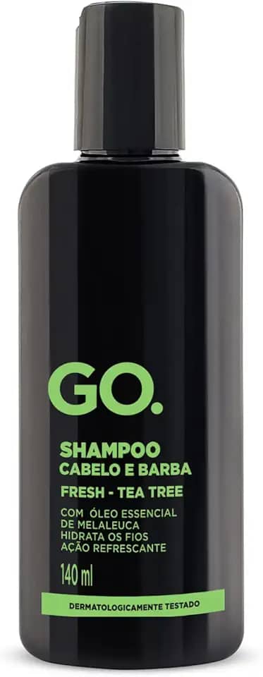 GO. Man Go Shampoo Para Barba Tea Tree 140Ml Gocqo