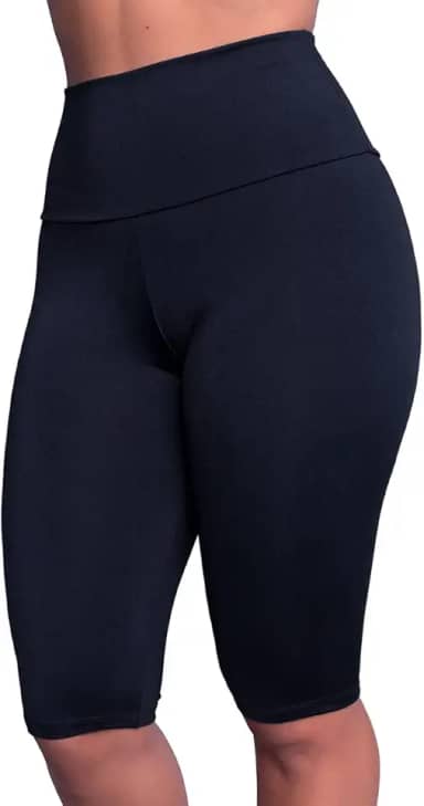 Bermuda Suplex Longa Lisa Moda Fitness Feminina Academia Ciclista