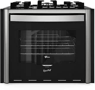 FISCHER FOGÃO DE EMBUTIR À GÁS 5 BOCAS TRIPLA CHAMA GRAN CHEFF COM DOURADOR 127V - 28550-65542