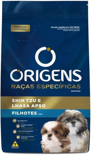 Origens Ração Para Cães Filhotes Raças Especificas Shihtzu/Lhasa 3Kg