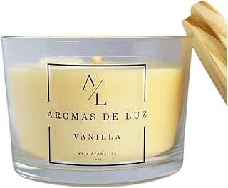 Vela Aromática Vegana de Coco, 100g, Copo de Vidro, Diversos Aromas (Vanilla)