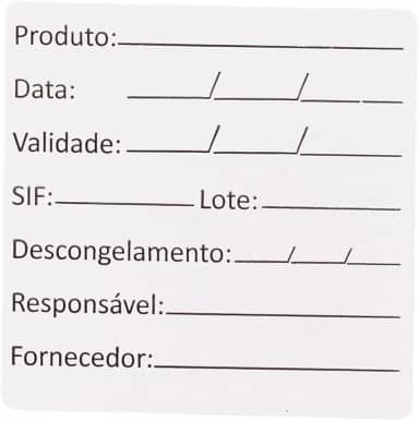 1000 Etiqueta Bopp Padrão Anvisa De Alimento Congelado F:229