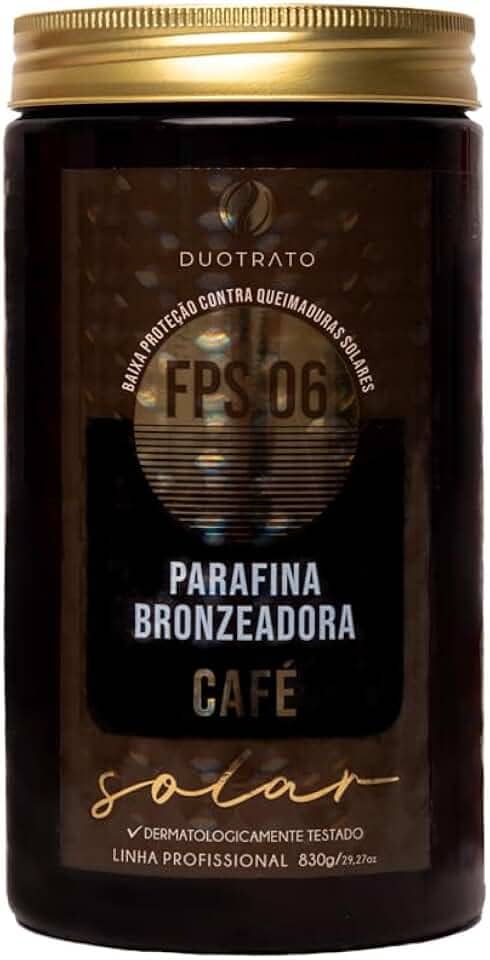 Parafina bronzeador acelerador de bronzeado Duotrato 830g (Café)