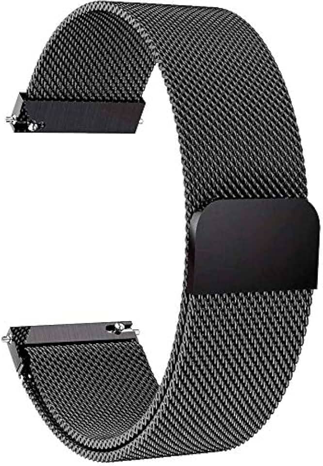 Pulseira Magnética Metal Premium 20mm Compatível Amazfit Samsung Galaxy [Coronitas Acessorios]
