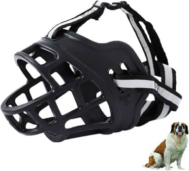 Focinho De Silicone Para Cães, Focinho De Cesta Respirável, Adequado Para Cães Grandes