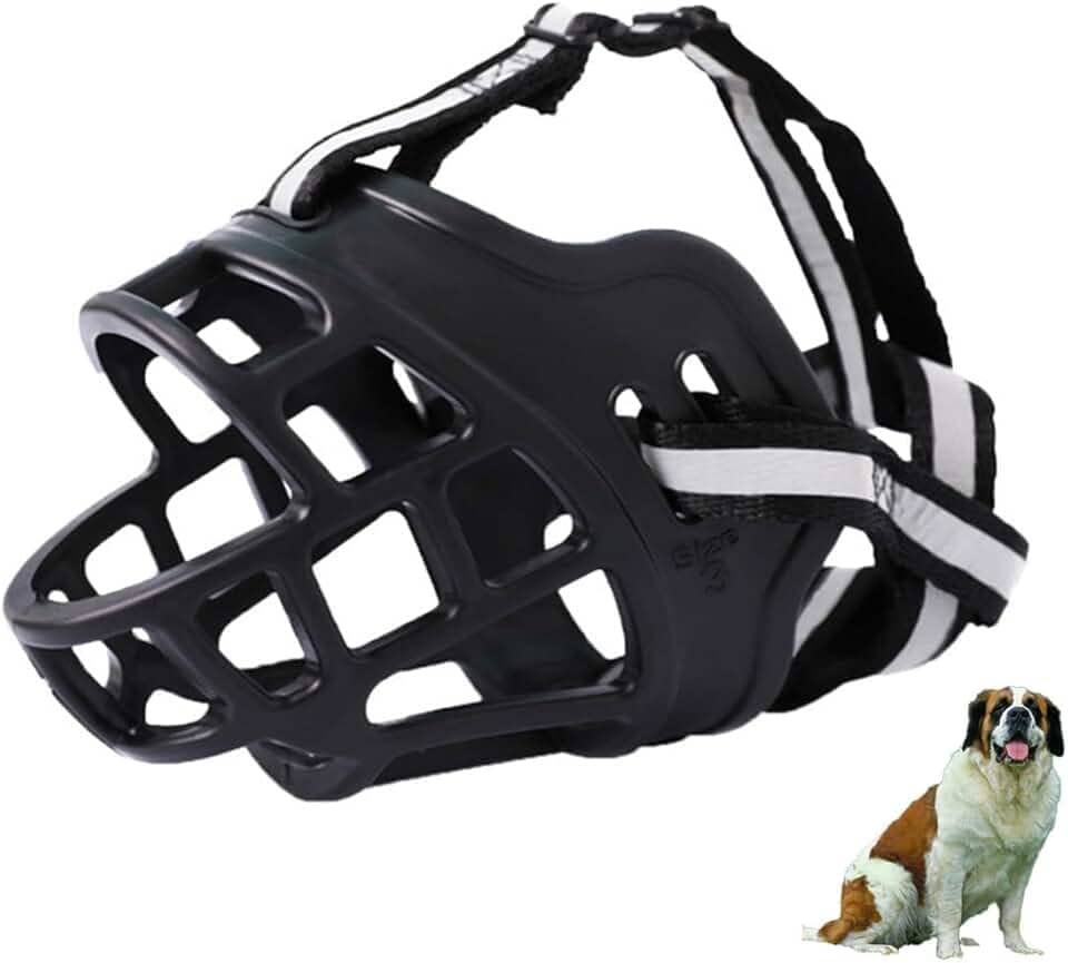 Focinho De Silicone Para Cães, Focinho De Cesta Respirável, Adequado Para Cães Grandes