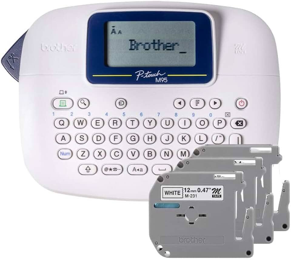 ROTULADOR ELETRONICO BRANCO PTM95 COM 3 FITAS