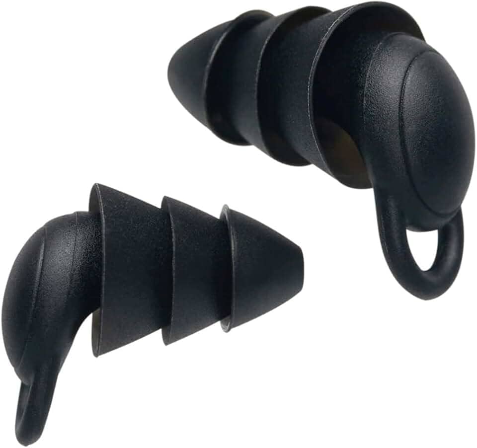 Tampão De Ouvido Abafador Ruídos Diminui Ronco Barulho Ideal para Natação Dormir Estudar (Preto)