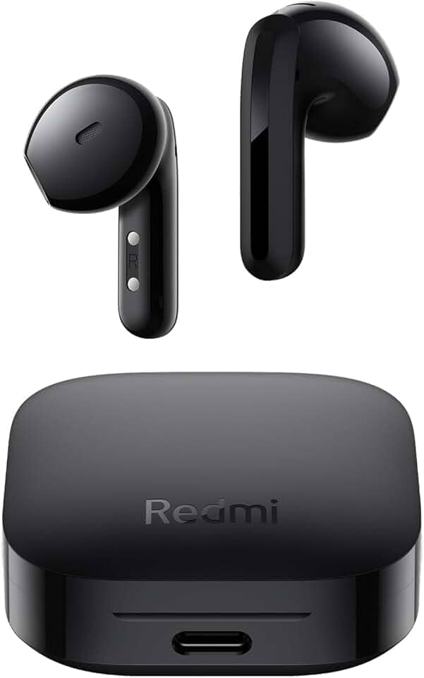 Xiaomi Redmi Buds 6 Active, Fones de Ouvido Sem Fio, Versão Global (Preto)