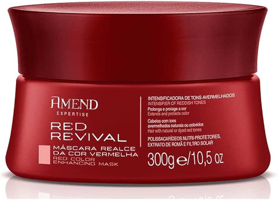Amend Máscara Realce Da Cor Vermelha Red Revival 300 G