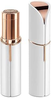 Depilador Facial Feminino Portátil Luz LED Recarregável Branco Indolor Precisão Sobrancelha Buço Pele Lisa Compacto
