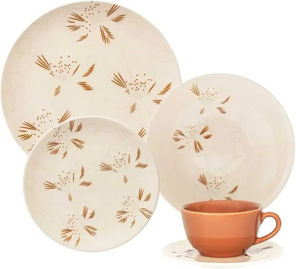 Oxford Aparelho De Jantar 20 Peças Unni Orquidea