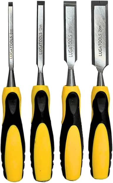 Jogo Formão 4 Peças Ideal Para Entalhar Madeira Lugatools