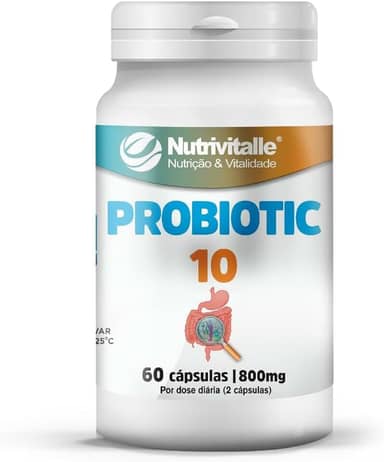 Probiotic 10 800 mg 60 Cápsulas Nutrivitalle