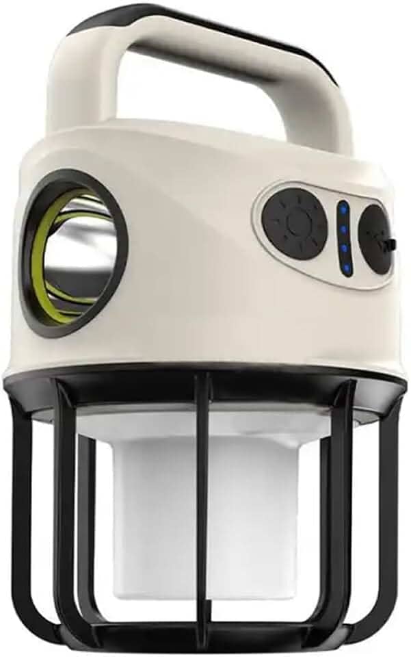 2 em 1 Lampião Luminária Led e Lanterna de Mão Recarregável USB Bateria Camping Aventura Manutenção