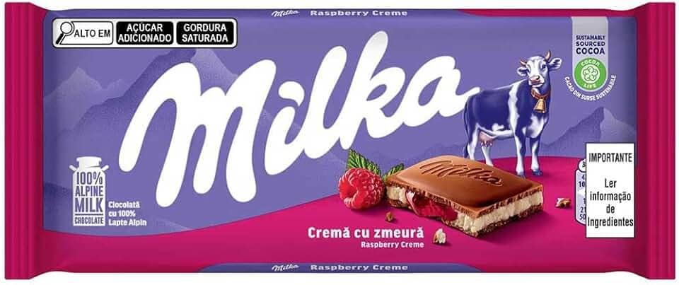 Milka Chocolate Raspberry 100G