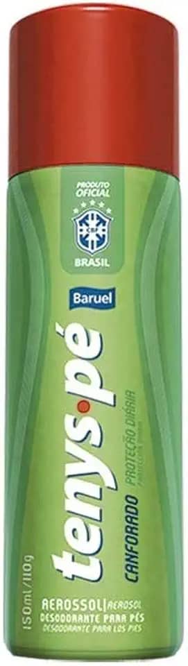 Desodorante Para Pés Tenys Pé Baruel 150Ml Aerosol Canforado, Tenys Pé