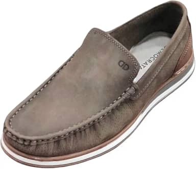 Mocassim Denim Flow Preto/Marrom