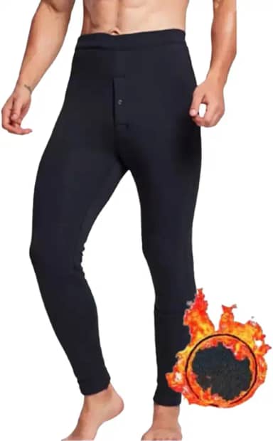 Meia Calça Segunda Pele Termica Masculino Frio Inverno Flanelada Forrada Preto