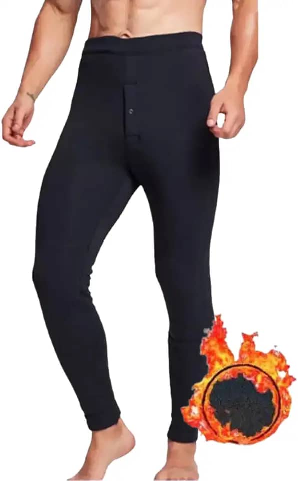 Meia Calça Segunda Pele Termica Masculino Frio Inverno Flanelada Forrada Preto