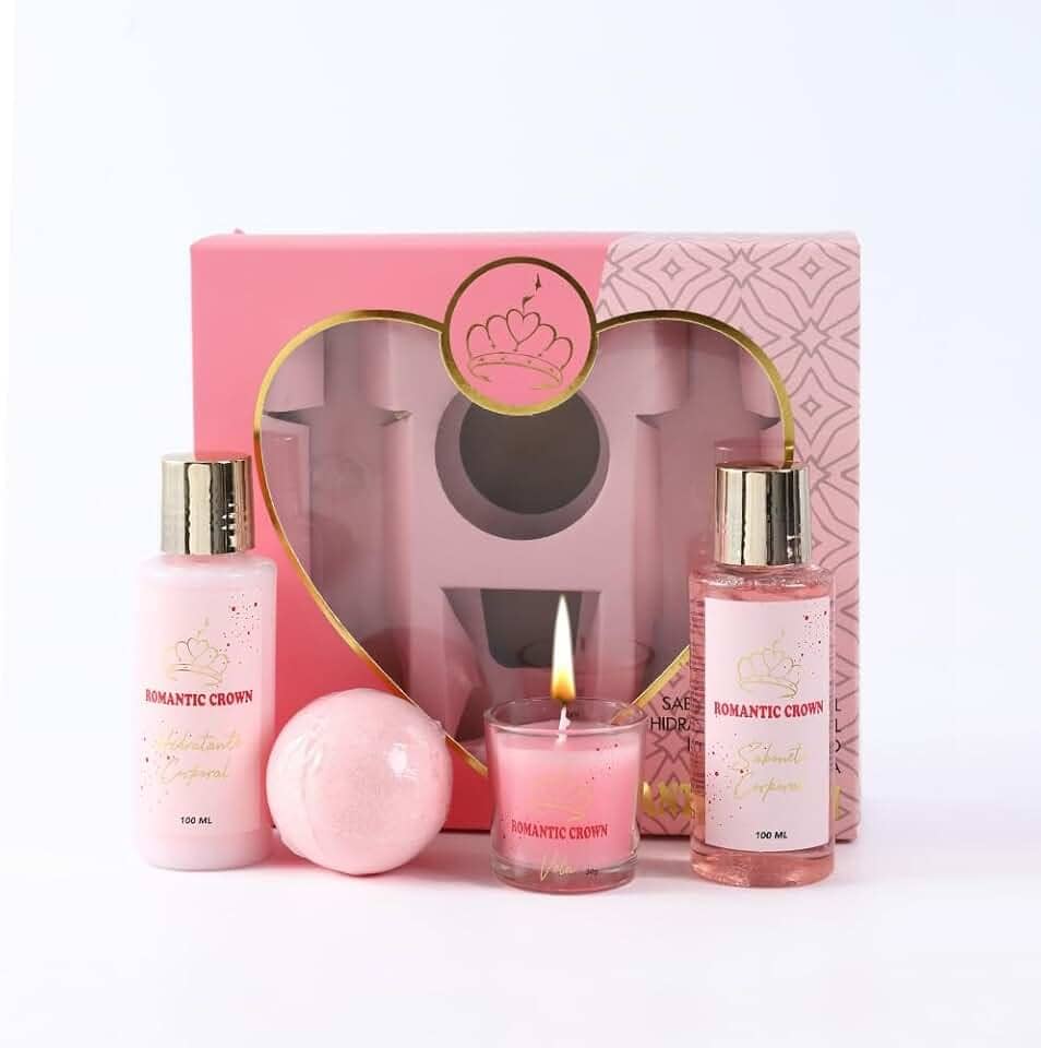 Kit presente de Natal presente SPA feminino para esposa, namorada,mãe com Vela+Sais de Banho+Gel de Banho+Banho de Bola