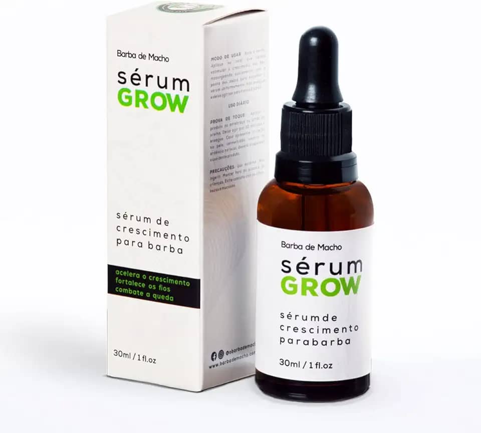 Serum Grow Loção de Crescimento para Barba - Barba de Macho