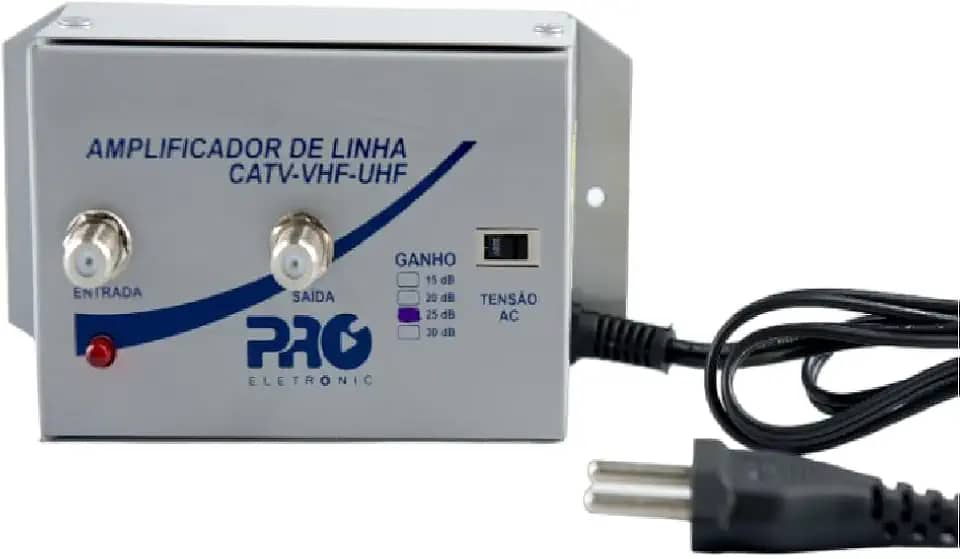 Amplificador de Linha para Tv ganho de 20db Al-20 Aquário