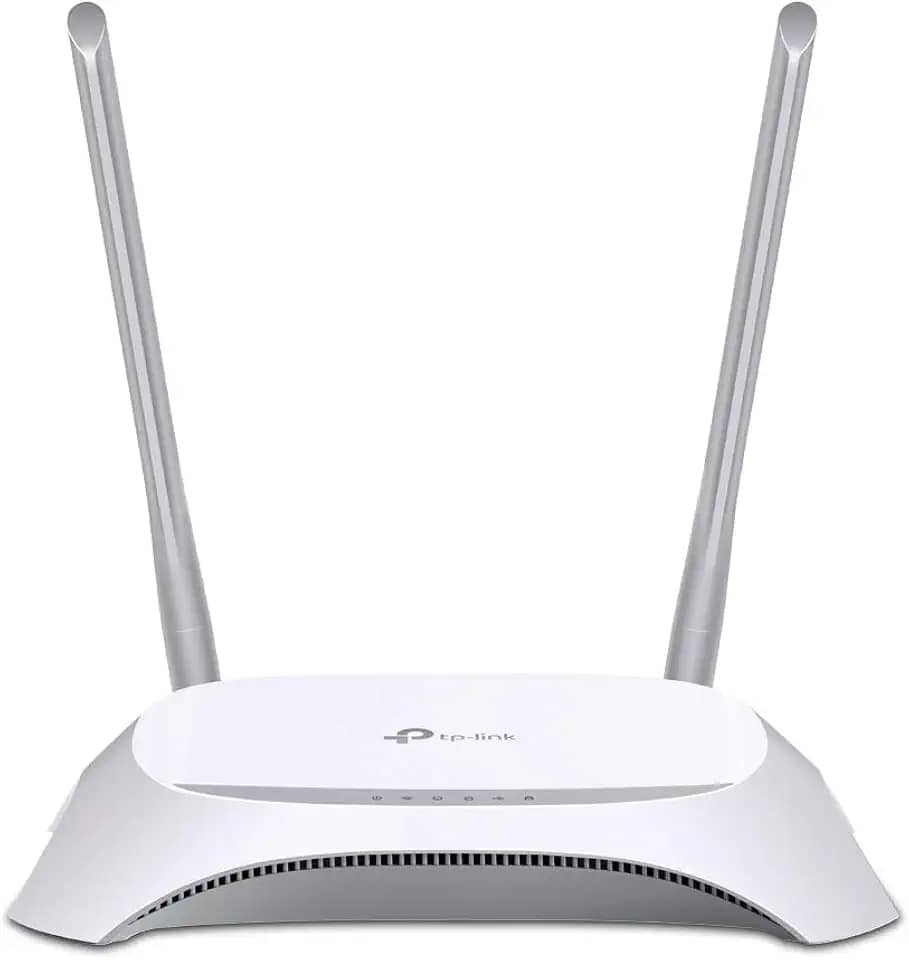 TP-Link TL-MR3420 - Roteador Wi-Fi (300 Mbps 3G / 4G, 1 porta UBS 2.0, botão WPS, nenhuma configuração necessária, plugue da UE), Branco, Grande