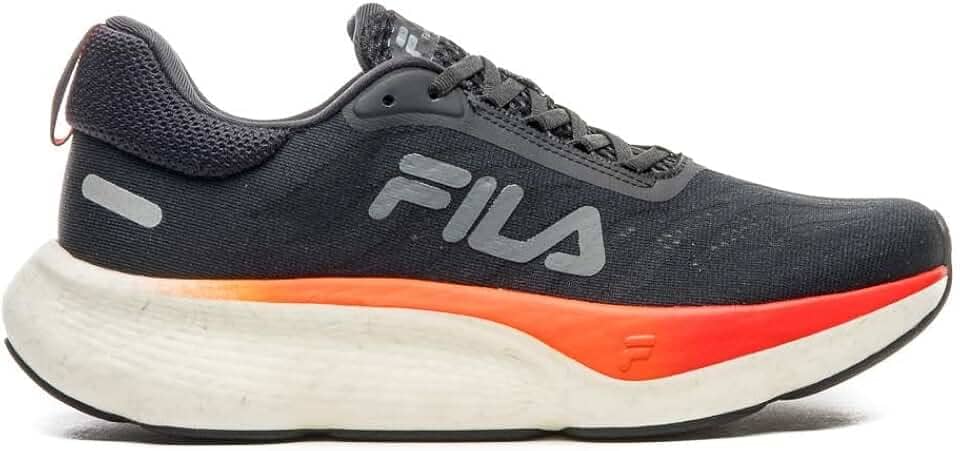 Tênis Fila Float Maxxi 2 Preto Vermelho e Laranja