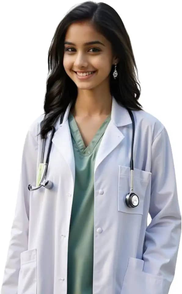 Jaleco Oxford Infanto Juvenil Adolecente Estudante Adulto Unissex 3 Bolsos Fechamento Botão