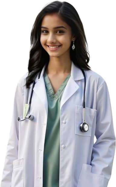 Jaleco Oxford Infanto Juvenil Adolecente Estudante Adulto Unissex 3 Bolsos Fechamento Botão