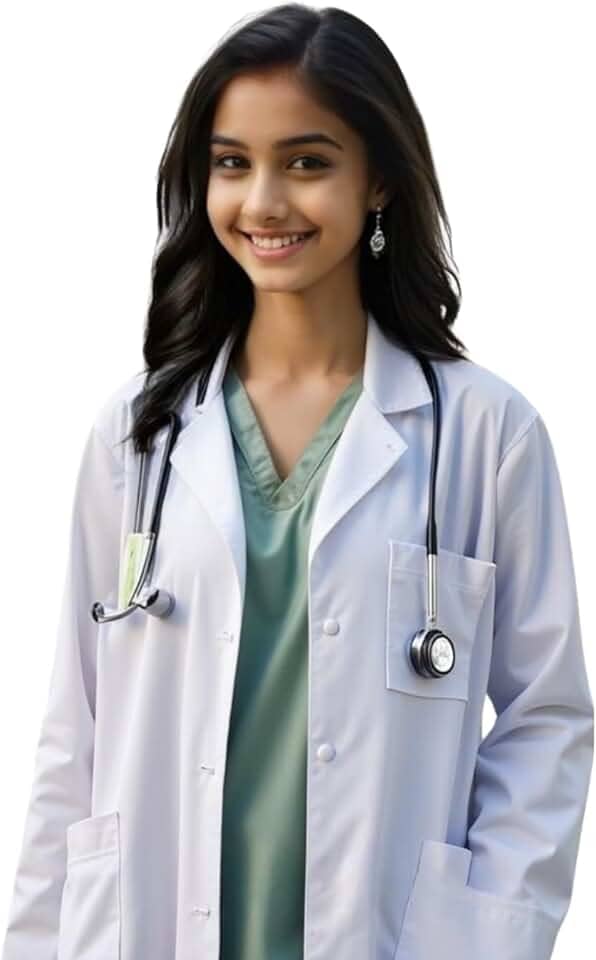 Jaleco Oxford Infanto Juvenil Adolecente Estudante Adulto Unissex 3 Bolsos Fechamento Botão