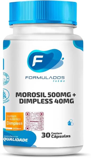Suplementos Dimples® + Morosil® 30 Cápsulas Com Selo Autenticidade