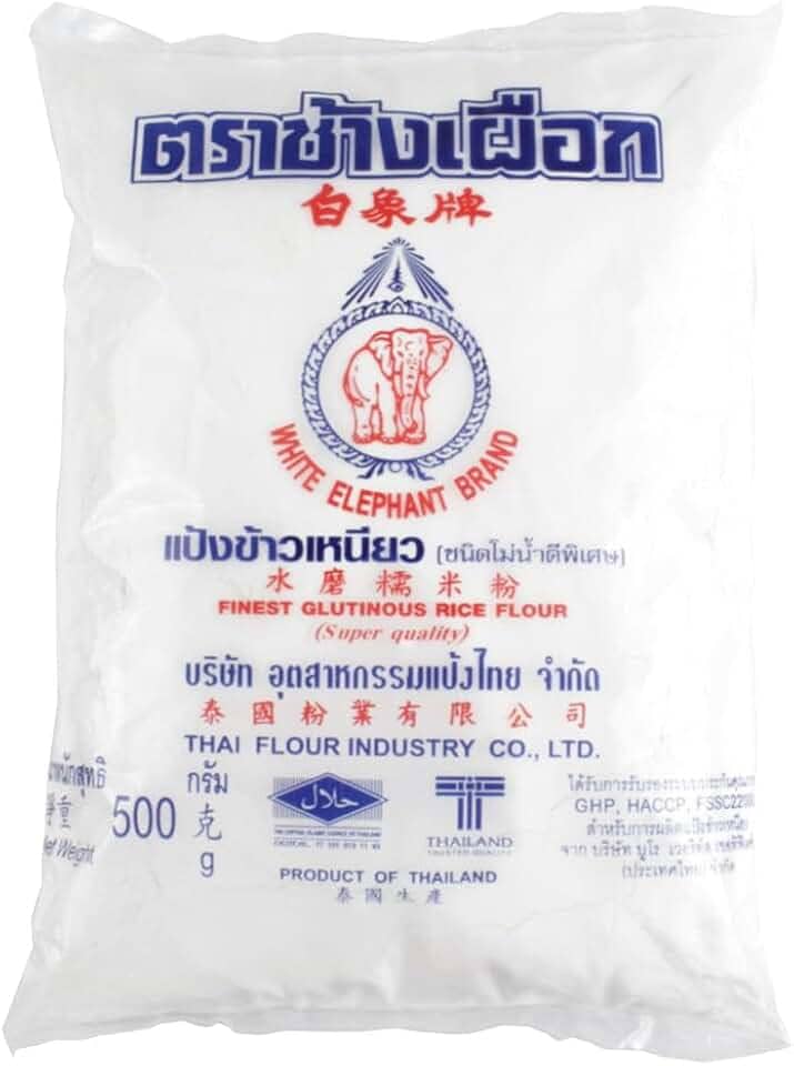 Farinha de Arroz Moti Gome White Elephant Brand Glutinoso Para Preparo de Moti, Kimchi e Topokki