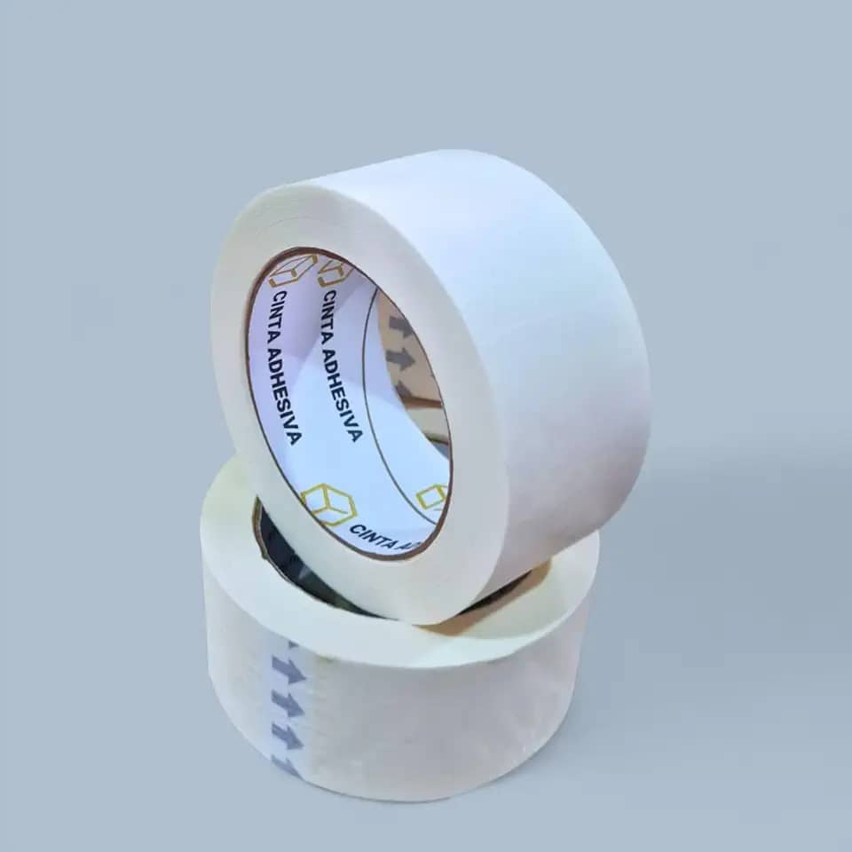 Kit 2 Rolos Fita Crepe 48mm x 50m - Uso Geral, Pintura e Embalagem, Alta Aderência