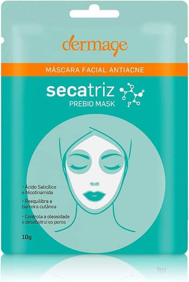 Secatriz Prebio Máscara Facial Antiacne, 10g, Dermage