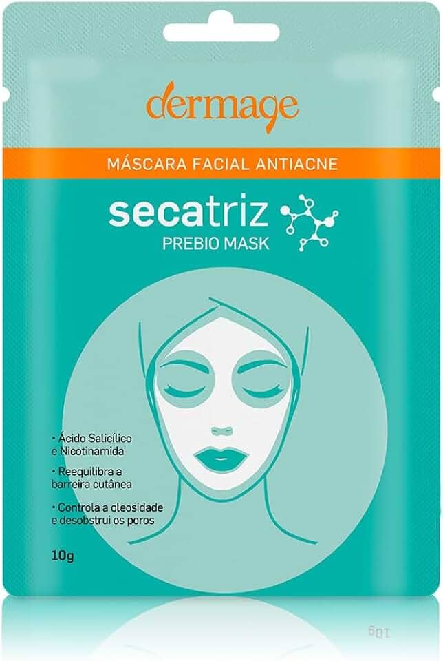 Secatriz Prebio Máscara Facial Antiacne, 10g, Dermage